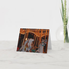 Cartão De Agradecimento Design de Foto de Carrossel de Conto de Fadas