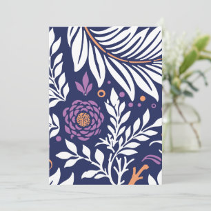 Cartão De Agradecimento Design Floral 22