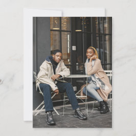 Cartão De Agradecimento Design Foto do seu próprio Solteiro