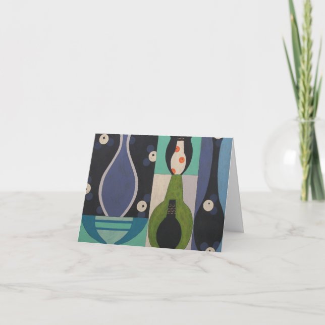 Cartão De Agradecimento Design legal Notecard do meio século da coleção (Frente)