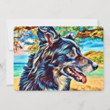 Design Original Border Collie Paisagem Cênica