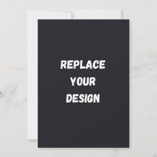 Cartão De Agradecimento Design simples preto personalizado Adicionar Foto