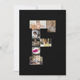 Cartão De Agradecimento Design Sua Própria Colagem de Fotografias F