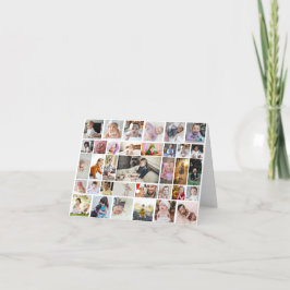 Cartão De Agradecimento Design Sua Própria Colagem de Fotos 35