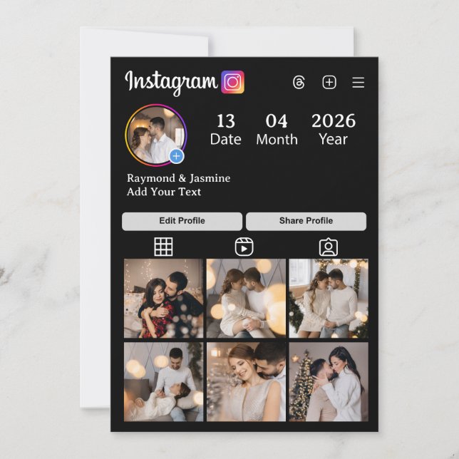 Cartão De Agradecimento Design Your Own 7 Photo Collage (Frente)