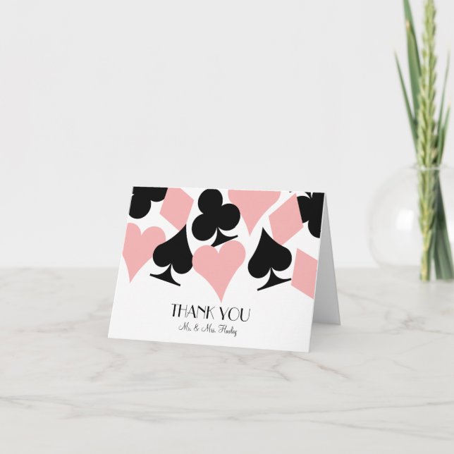 Cartão de Agradecimento Destiny Las Vegas em Branc (Frente)