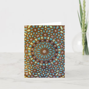 Cartão De Agradecimento Detalhe do teto moçaico Sant Pau