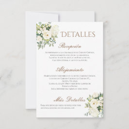 Cartão De Agradecimento Detalhes de Casamento Boho em Espanhol