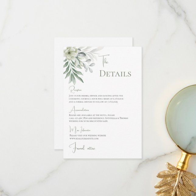 Cartão De Agradecimento Detalhes do Casamento Boho (Frente/Verso In Situ)