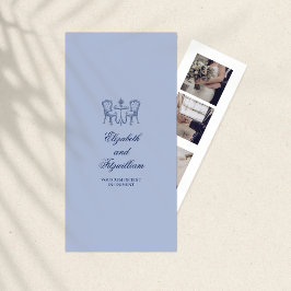 Cartão De Agradecimento Detentor de Marcador de Foto Desenhado Minimalista