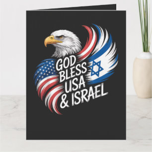 Cartão De Agradecimento Deus Abençoe os EUA Israel