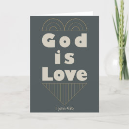 Cartão De Agradecimento Deus é amor