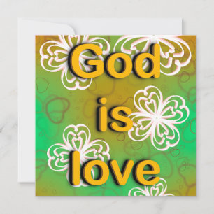 Cartão De Agradecimento Deus é amor