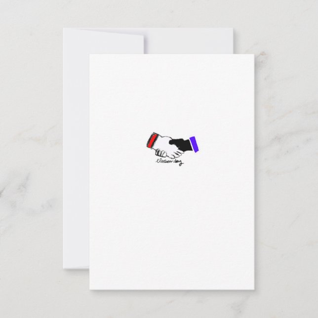 Cartão De Agradecimento Dia das Eleições (Frente)