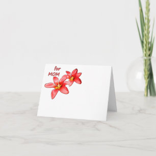 Cartão De Agradecimento Dia das Mães - Tulipas Para a Mamãe - Ilustração