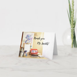 Cartão De Agradecimento Dia de Apreciação de Professores da Classe de Arte