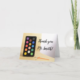 Cartão De Agradecimento Dia de Apreciação de Professores da Classe de Arte