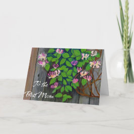 Cartão De Agradecimento Dia de as mães Card Honeysuckle