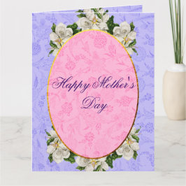 Cartão De Agradecimento Dia de as mães Elegante Vintage Bonita