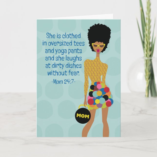 Cartão De Agradecimento Dia de as mães Feliz (Frente)