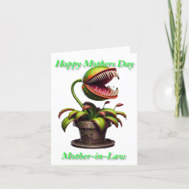 Cartão De Agradecimento Dia de as mães Monstrous Venus Flytrap
