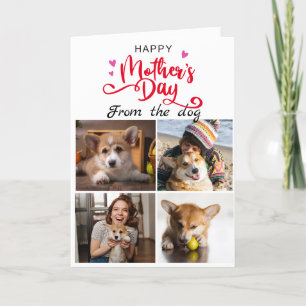 Cartão De Agradecimento Dia de as mães... Quatro fotos com colagem persona