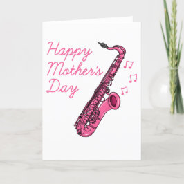 Cartão De Agradecimento Dia de as mães saxofônico muçulmano