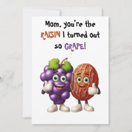 Cartão De Agradecimento Dia de as mães, você é a passarela que eu usei uva