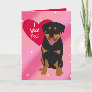 Cartão De Agradecimento Dia de os namorados Rottweiler