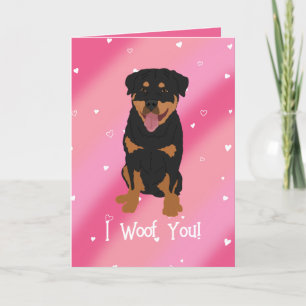 Cartão De Agradecimento Dia de os namorados Rottweiler
