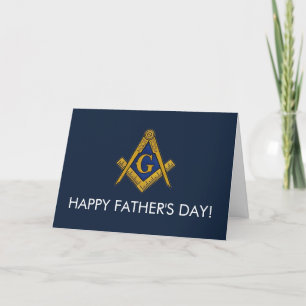 Cartão De Agradecimento Dia de os pais Feliz Freemason Masonic Mason