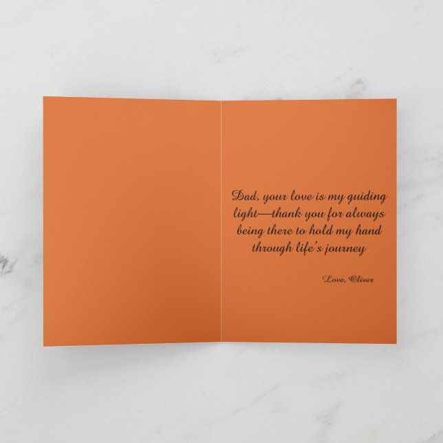 Cartão De Agradecimento Dia de os pais Sunset Beach (Interior)