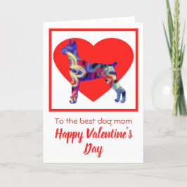 Cartão De Agradecimento Dia do Namorados do Doberman Pinscher Dog Silhouet