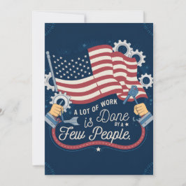 Cartão De Agradecimento Dia do Trabalho: Muito Trabalho Feito por Algumas