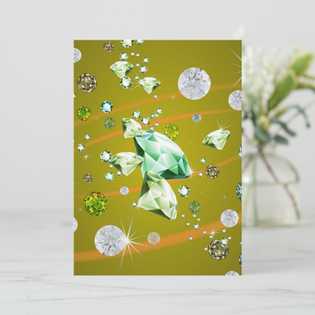 Cartão De Agradecimento Diamond Galaxy 10 (Em pé/Frente)