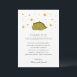 Cartão De Agradecimento Dinossauro Verde Stars Gênero Chá de fraldas Neutr<br><div class="desc">Dinossauro Verde Stars Gênero Cartões de agradecimentos Neutro de Chá de fraldas - Diga obrigado para seus entes queridos com este adorável e fofo Cartões de agradecimentos com um dinossauro verde cercado por estrelas douradas. Todos os textos estão pré-organizados para que você personalize fácil e rapidamente com os detalhes do...</div>