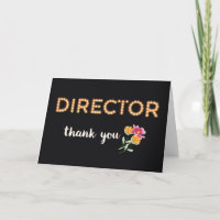 Diretor, Obrigados na Letra Marquee