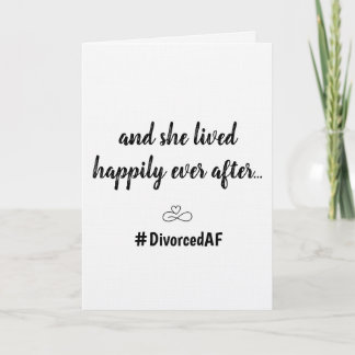 Cartão De Agradecimento Divorciado Humor Liberdade Novos Começos Solteiro