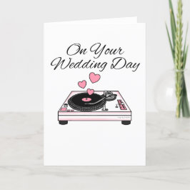 Cartão De Agradecimento DJ Wedding Card Musical Lover