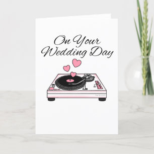 Cartão De Agradecimento DJ Wedding Card Musical Lover