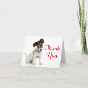 Cartão de Agradecimento do Cachorro Puppy Jack Rus