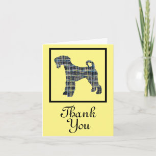 Cartão de Agradecimento do Cão Airedale Terrier