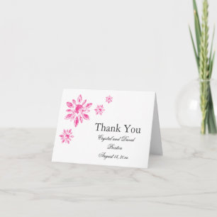 Cartão de Agradecimento do Casamento da Crystal