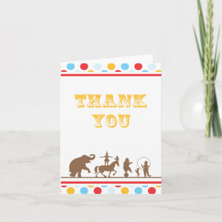 Cartão de Agradecimento do Circo Big Top