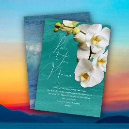 Cartão de agradecimento do dia das mães com orquíd