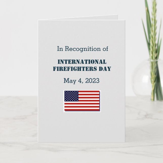 Cartão de Agradecimento do Dia dos Bombeiros 2023 (Frente)