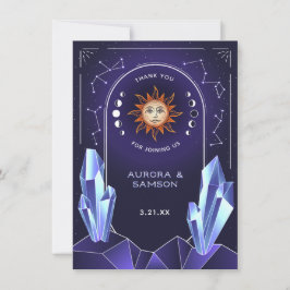 Cartão de Agradecimento do Evento Sol Místico