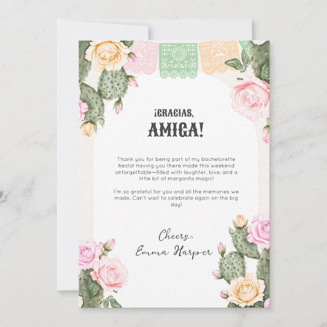 Cartão de Agradecimento do Fim de Semana da Desped (Frente)