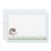 Cartão de agradecimento do Hanukkah 7" x 5" Person