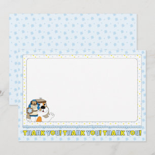 Cartão de agradecimento do Hanukkah 7" x 5" Person
